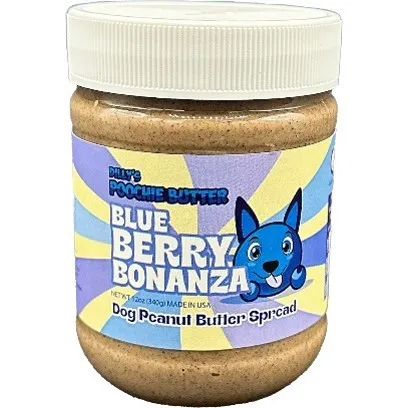 12oz Poochie Butter Blueberry Peanut Butter Jar - Health/First Aid